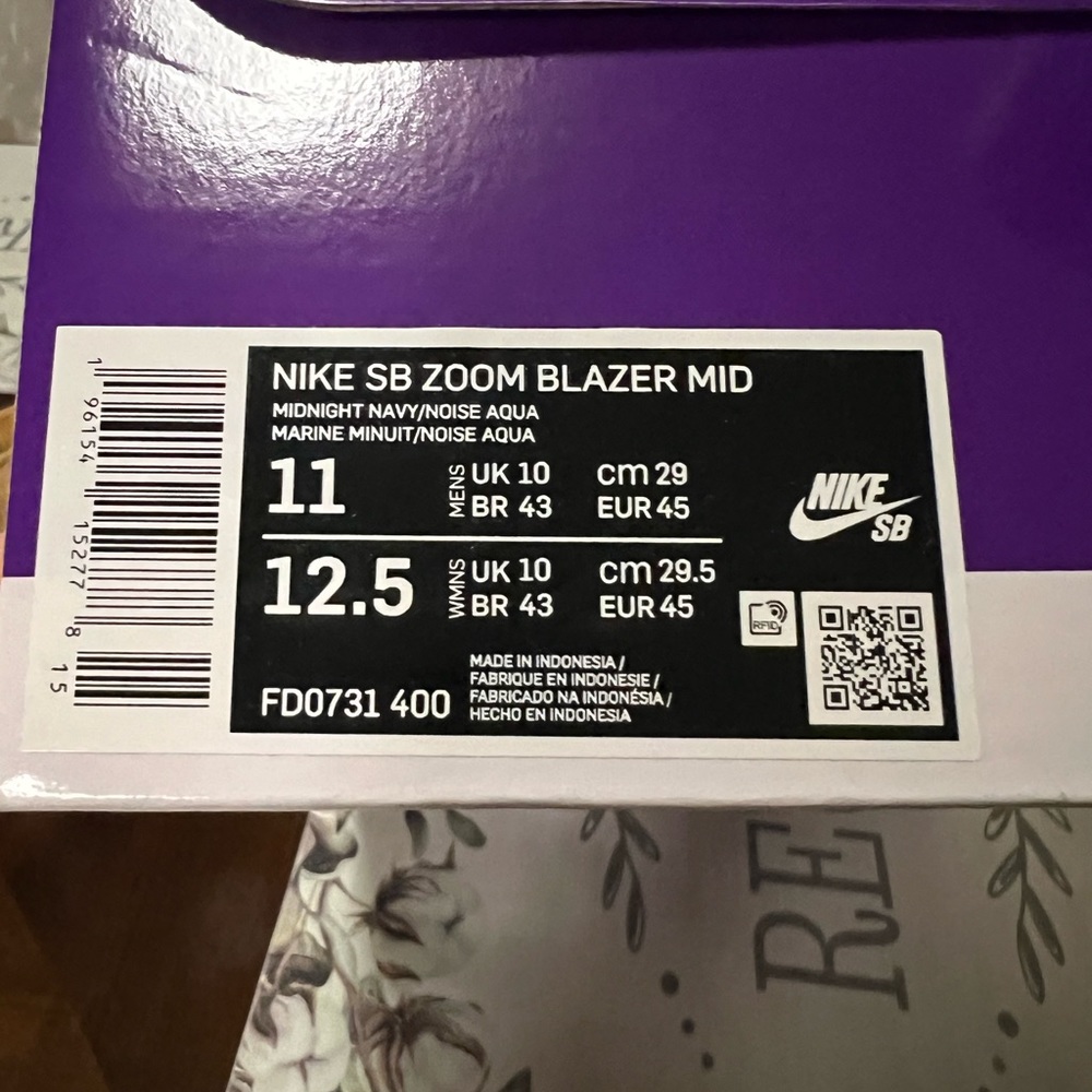 Nike men’s SB zoom blazer mid-size 11 new - Picture 9 of 9